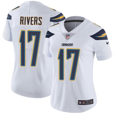 Nike Los Angeles Chargers #17 Philip Rivers White Women's Stitched NFL Vapor Untouchable Limited Jersey